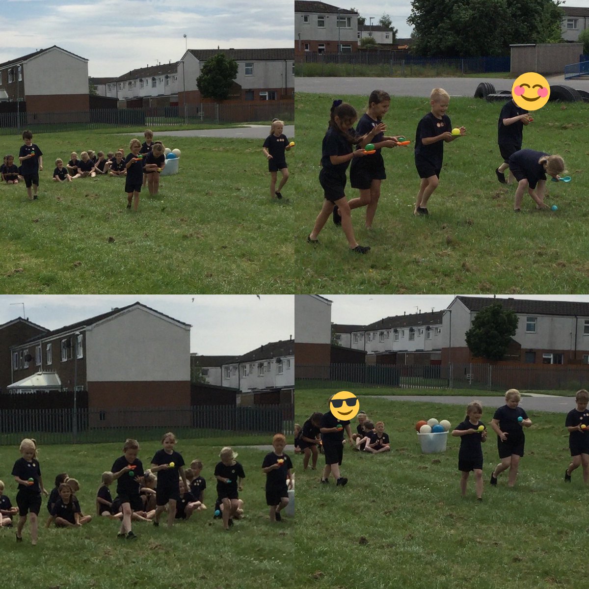 LFHighlands's tweet photo. Year 2 were very lucky this afternoon! The rain had cleared and it was warm! Brilliant weather for our sports day! Look at some of these action shots 😆 @HighlandsPS @HumberEdTrust #sportsday https://t.co/EqqyZE6mok