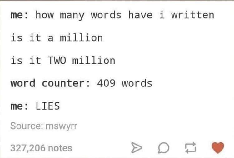 KimberleyA_'s tweet photo. How true is this #WritingCommnunity   😂 #amwriting https://t.co/shS4c6MSRE