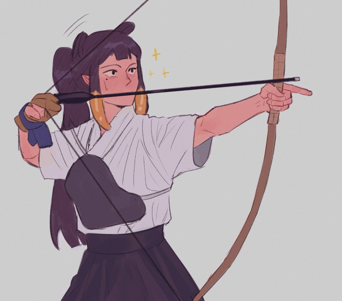 ina doing kyudo me thinks
#inART 