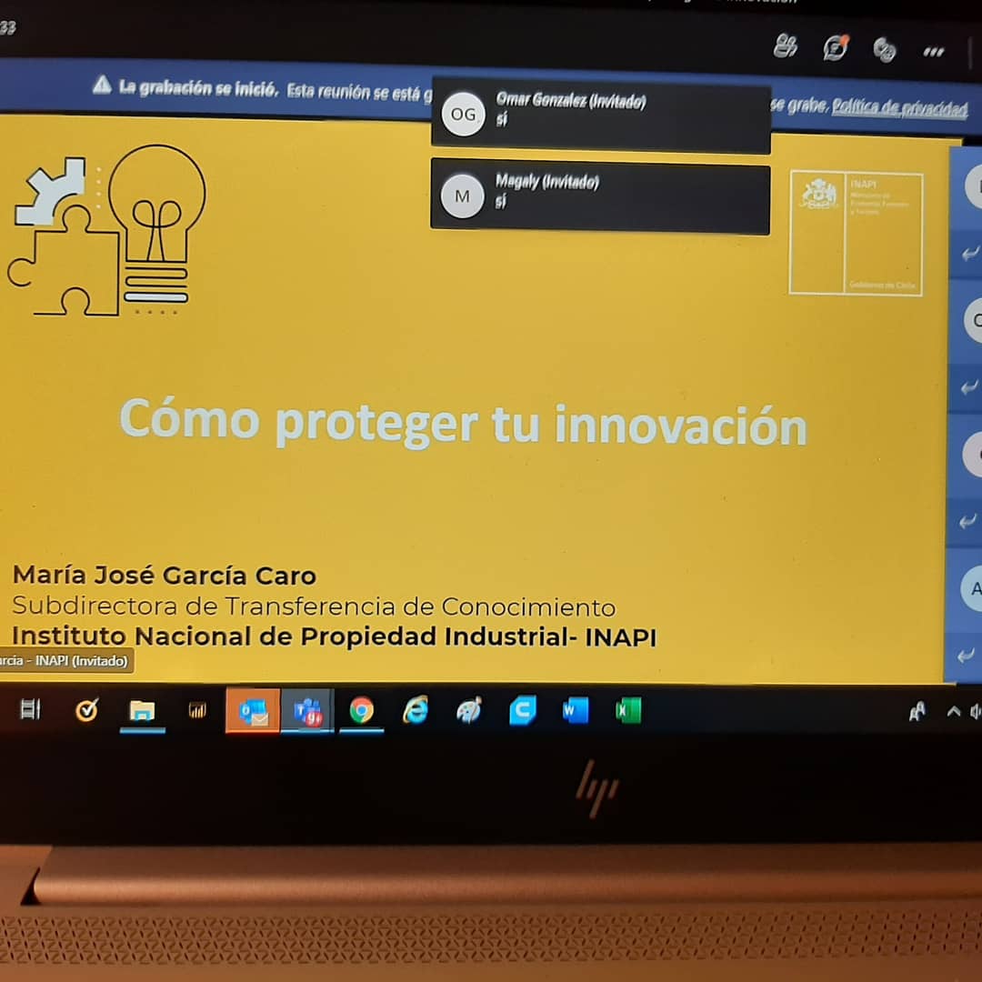 saravenap's tweet photo. Seguimos fortaleciendo las capacidades de nuestr@s emprendedor@s con la #AcademiaInnova de @Corfo. Hoy módulo "Cómo proteger tu Innovación". Agradecimiento a nuestro partner @inapichile https://t.co/fSsItr7zKi