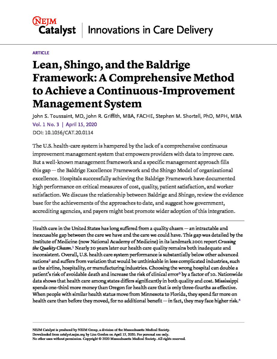 CLEARberkeley's tweet image. Lean, Shingo, and the Baldrige Framework: A Comprehensive Method to Achieve a Continuous-Improvement Management System - clear.berkeley.edu/?p=1079