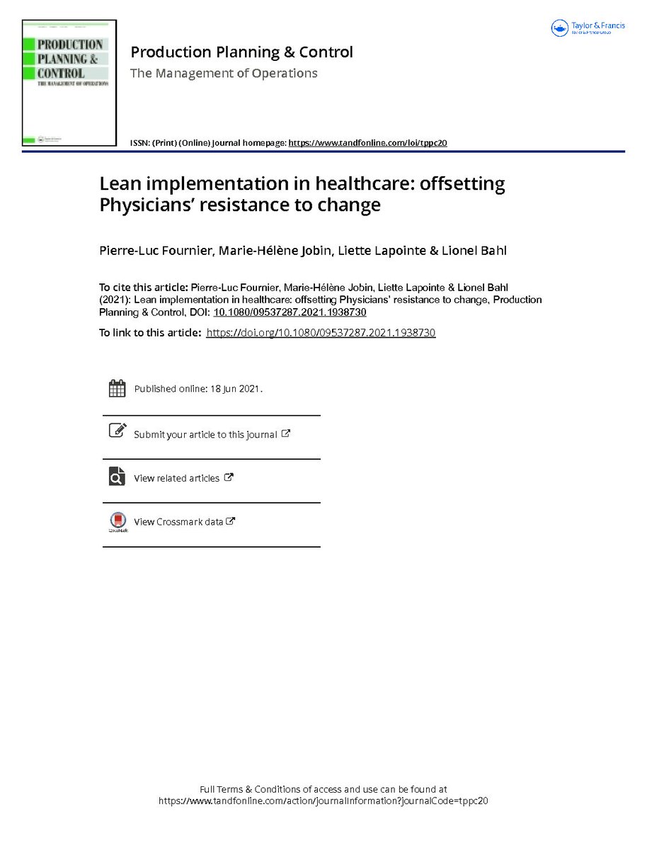 CLEARberkeley's tweet image. Lean implementation in healthcare: offsetting Physicians’ resistance to change - clear.berkeley.edu/?p=1083