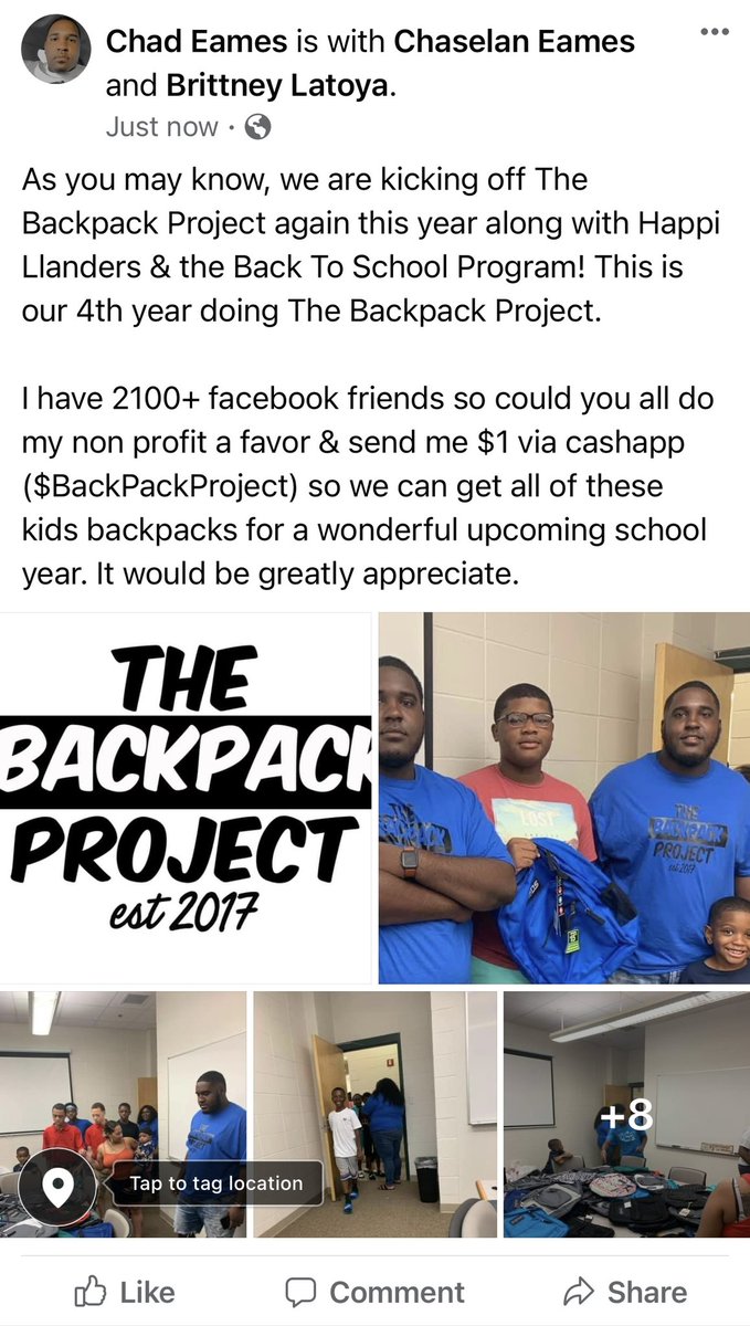 _chadbandz's tweet image. Anybody wanna help out a non profit? #TheBackpackProject @__OfficialChase @simplybeedub