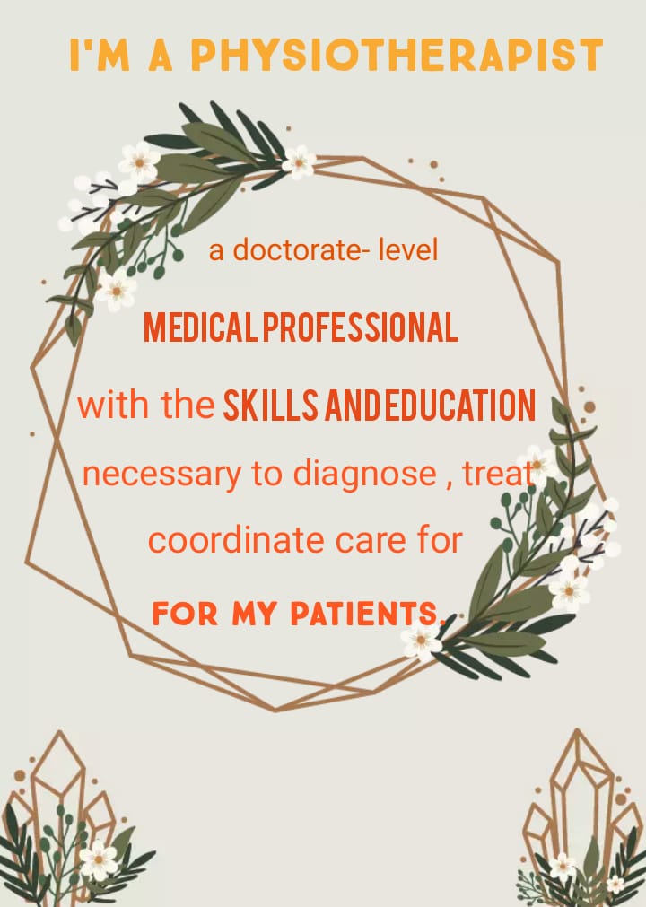 AyeshaZ54260746's tweet photo. We improve the quality of life.  We add days in life . Do justice with physiothpist.

#PAKISTANPHYSICALTHERAPYCOUNCIL
@ImranKhanPTI
@nhsrcofficial
@UsmanAKBuzdar
@360MuslimExpert
@omerbinkhalid2
@MirShakeelAhma1
@aymenzofficial https://t.co/A95MhYDXPF