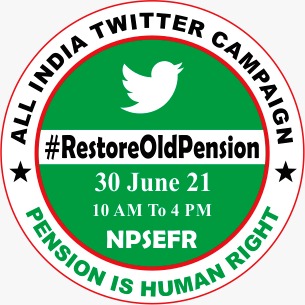 NpsefrRajesh's tweet photo. @NPSEFR 

🇮🇳 30 June 21
10 AM To 4 PM
All India Twitter Campaign
#RestoreOldPension 🌱 
अभी तो ली अंगड़ाई है
आगे और लड़ाई है।👍
 
Click 👉 @NPSEFR To Follow Us🏃‍♂️ https://t.co/meGsOr9wqF