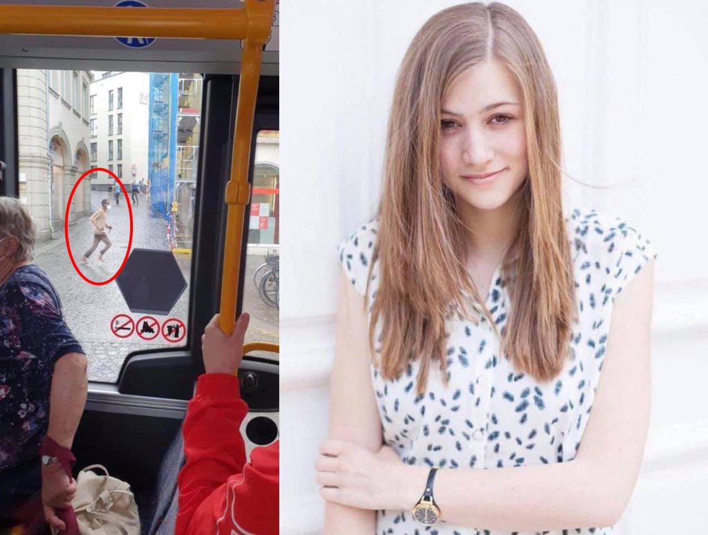 DamienRieu's tweet photo. Personne ne mettra le genou à terre pour Steffi W., 24 ans, massacrée par un migrant somalien islamiste à #Wurzburg vendredi dernier alors qu’elle était sortie pour acheter une robe pour le mariage de sa meilleure amie. 
Sa vie ne compte pas ? https://t.co/FLVl6xCcH3