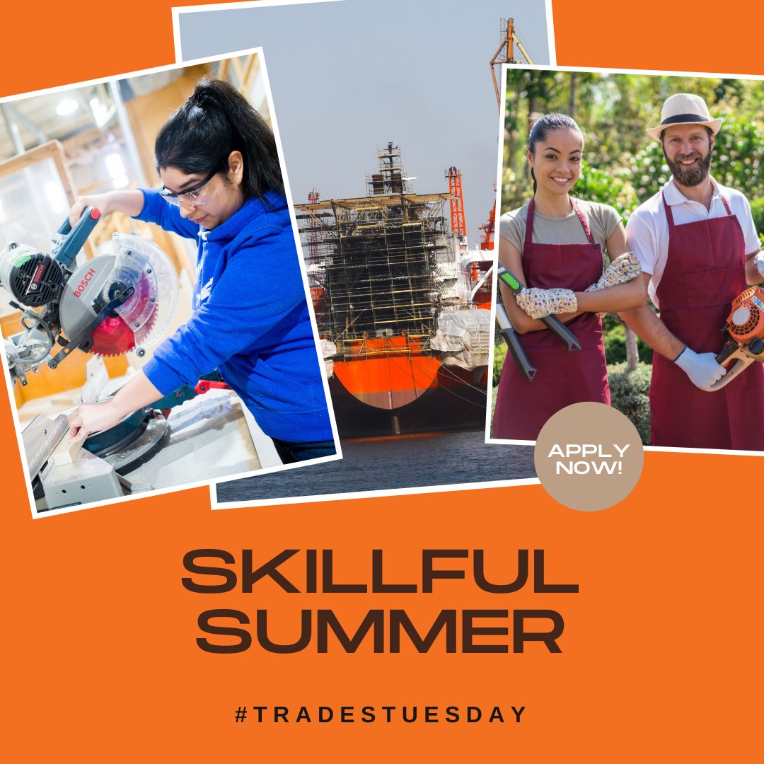 Make this summer a memorable one by growing your skills in a trade. City School has a variety of FREE trades courses to choose from. Apply now: buff.ly/3tDsDoV #TradesTuesday #LearnANewSkill <a href="/IECHamilton/">IEC Hamilton</a>
