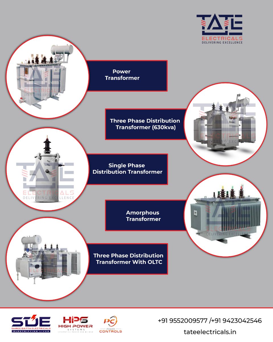 TateElectricals's tweet photo. Electric transformers come in many sizes, 
but the motive for each is the same.
Get here Transformers as per your 
requirement with quality services.
Get in touch with us today for services
on +91 95520 09577 OR
visit @ https://t.co/tLMkWGZIRb
#tateelectricals #transformers https://t.co/Y5OKxtgkIL
