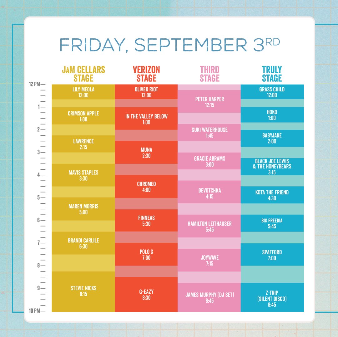 BottleRock 2021 schedule