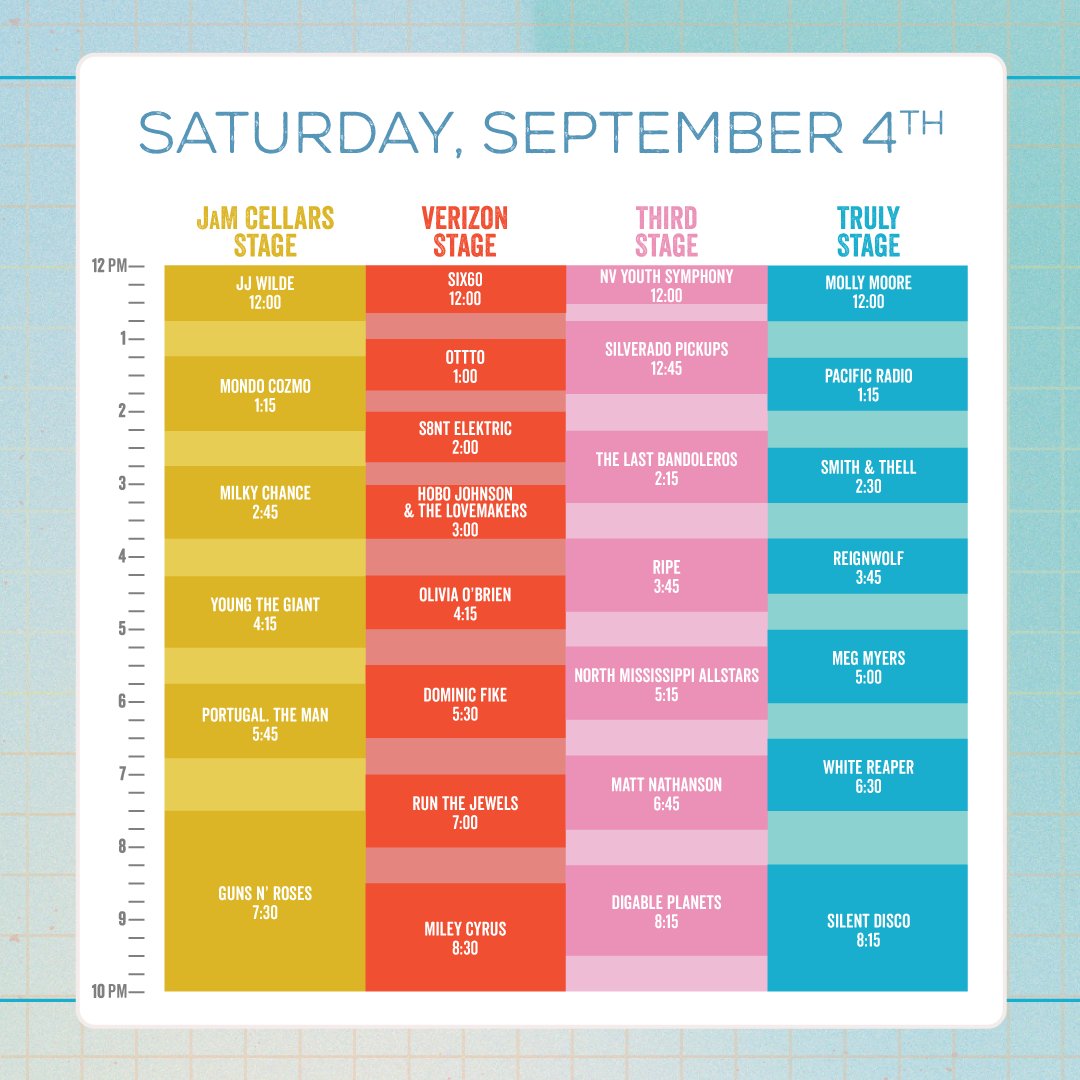 BottleRock 2021 schedule