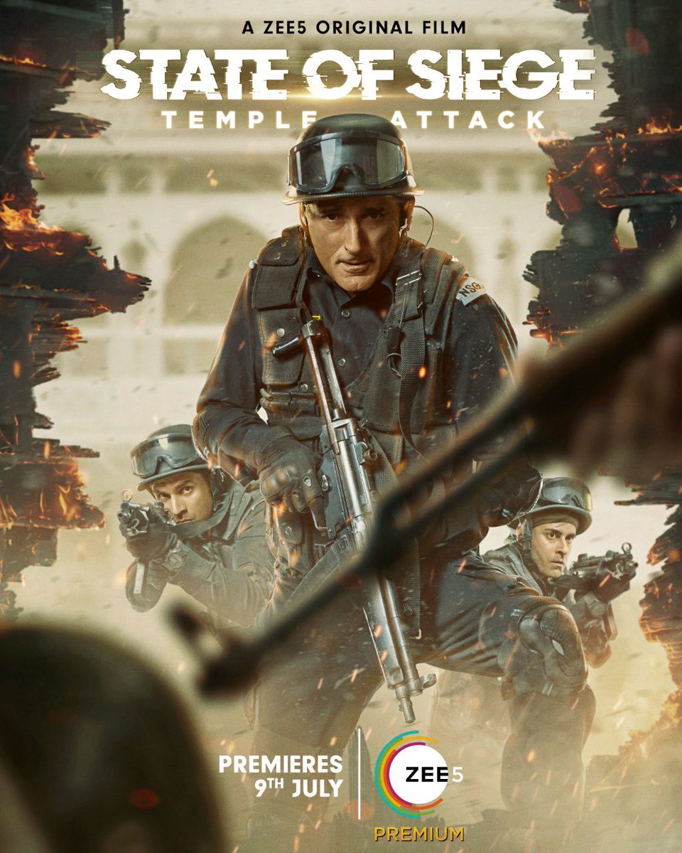 It's time for the NSG to engage!! Phir se hogi #SahasKiVijay. 
#AkshayeKhanna starrer #StateOfSiege : Temple Attack, premieres 9th July only on @ZEE5Premium.

#AZEE5OriginalFilm @ZEE5India