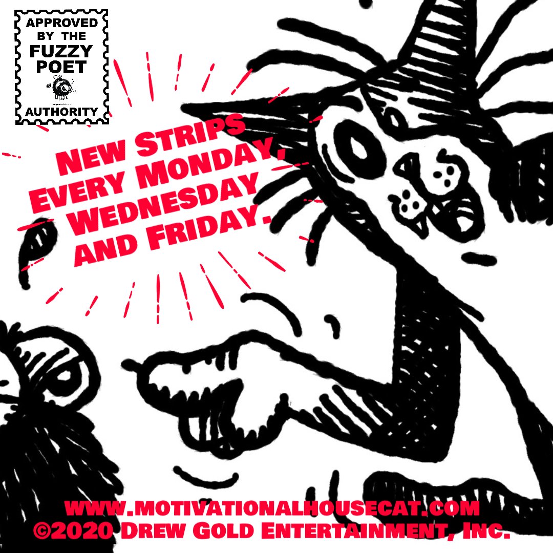 DrewGold's tweet photo. For more info on The Angry Bee and the ever-awesome Motivational Housecat comix, head on over to https://t.co/mAqcR6KJon
Got questions? DM me.
#litterboxwisdom #instacomic #comicseries #comicstrip #indiecomics #comicpage #justdraw #newnormalcomix
©2021 Drew Gold Entertainment https://t.co/c5pGudMtfZ