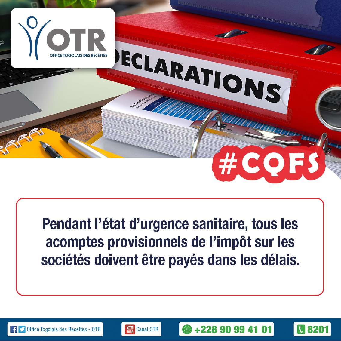 otr_togo's tweet photo. #OTR
#CQFS
#CivismeFiscal https://t.co/dabrjrqCH4