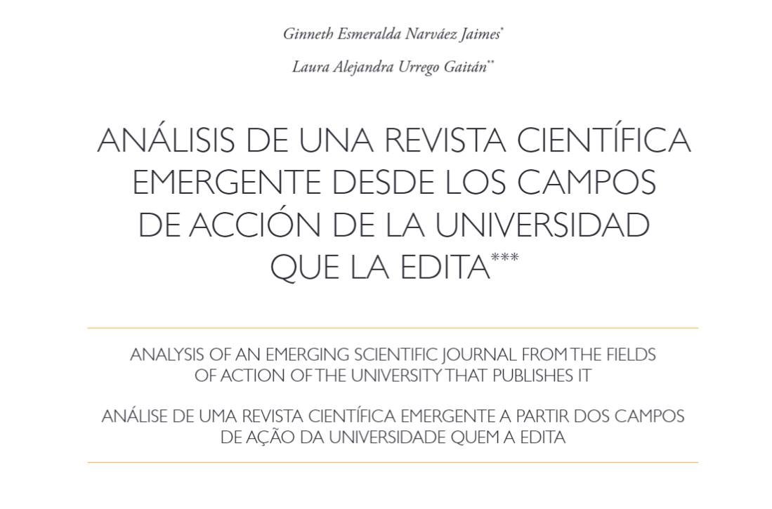 REpisteme's tweet photo. Les compartimos el artículo "Análisis de una revista científica emergente, desde los campos de acción de la Universidad que la edita" sobre nuestra revista aliada @RevistaCampos escrito por Laura Urrego y Ginneth Narváez de @USTA_COLOMBIA 

https://t.co/P6HGsQ5cOW https://t.co/KEmZ7yl3UC
