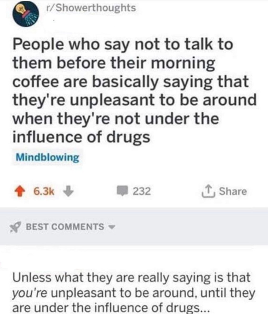 Either way...gimme coffee
