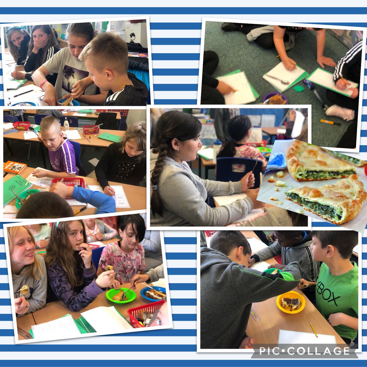 Wheeler_PS's tweet photo. 🇬🇷 VOLGA 🇬🇷 Opa! We’ve had a great afternoon taste-testing to help us create our own reimagining of a spanakopita. Thanks to The Greek Hessle for the food 👌🏻 #WheelerDT #nomnom #greekfood #moussaka #spanakopita https://t.co/CJKJ8zyyaD