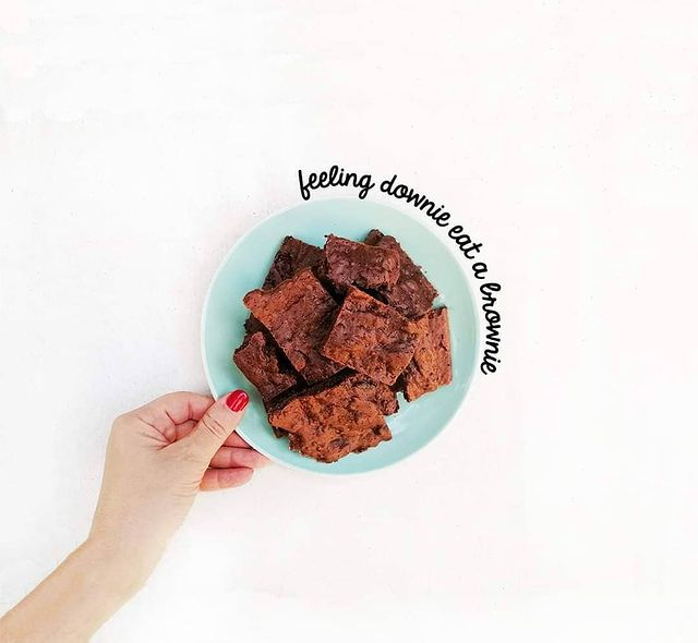 Feeling downiest eat a brownie. Yes!

repost @eateaturra