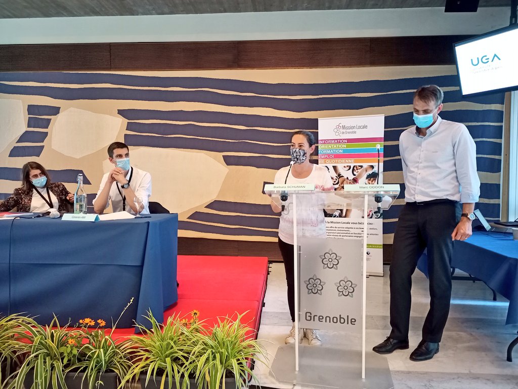 Signature d'une convention de partenariat entre la <a href="/ML_gre/">Mission Locale de Grenoble</a> et <a href="/UGrenobleAlpes/">Université Grenoble Alpes</a> : échanges &amp; collaboration entre les équipes respectives et leurs réseaux,  accompagnement à l'emploi des jeunes &amp; étudiant•es.
Défier les déterminismes, articuler accès au #savoir &amp; accès à l'#emploi.