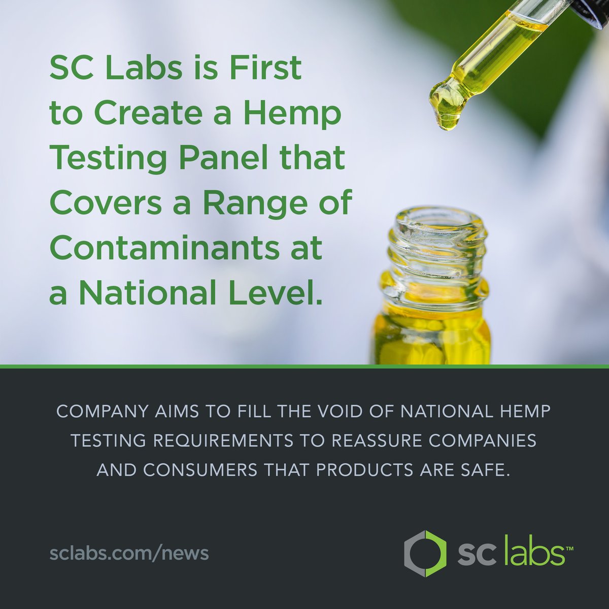sclabs_us's tweet image. Without federal oversight, state testing rules offer varying levels of protection.

Our expanded and ISO-accredited Quality Assurance tests are among the industry’s most relevant and complete.

okt.to/Q0DBH1

#hemptesting #CBDtesting #cannabistesting #safeCBD #sclabs