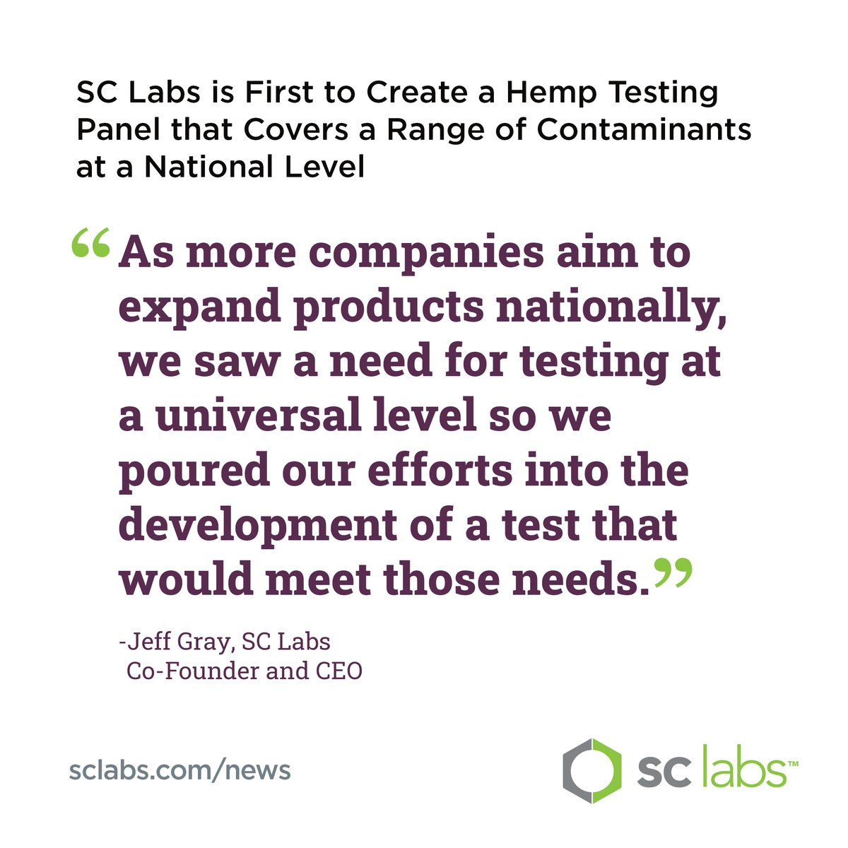 sclabs_us's tweet image. Without federal oversight, state testing rules offer varying levels of protection.

Our expanded and ISO-accredited Quality Assurance tests are among the industry’s most relevant and complete.

okt.to/Q0DBH1

#hemptesting #CBDtesting #cannabistesting #safeCBD #sclabs
