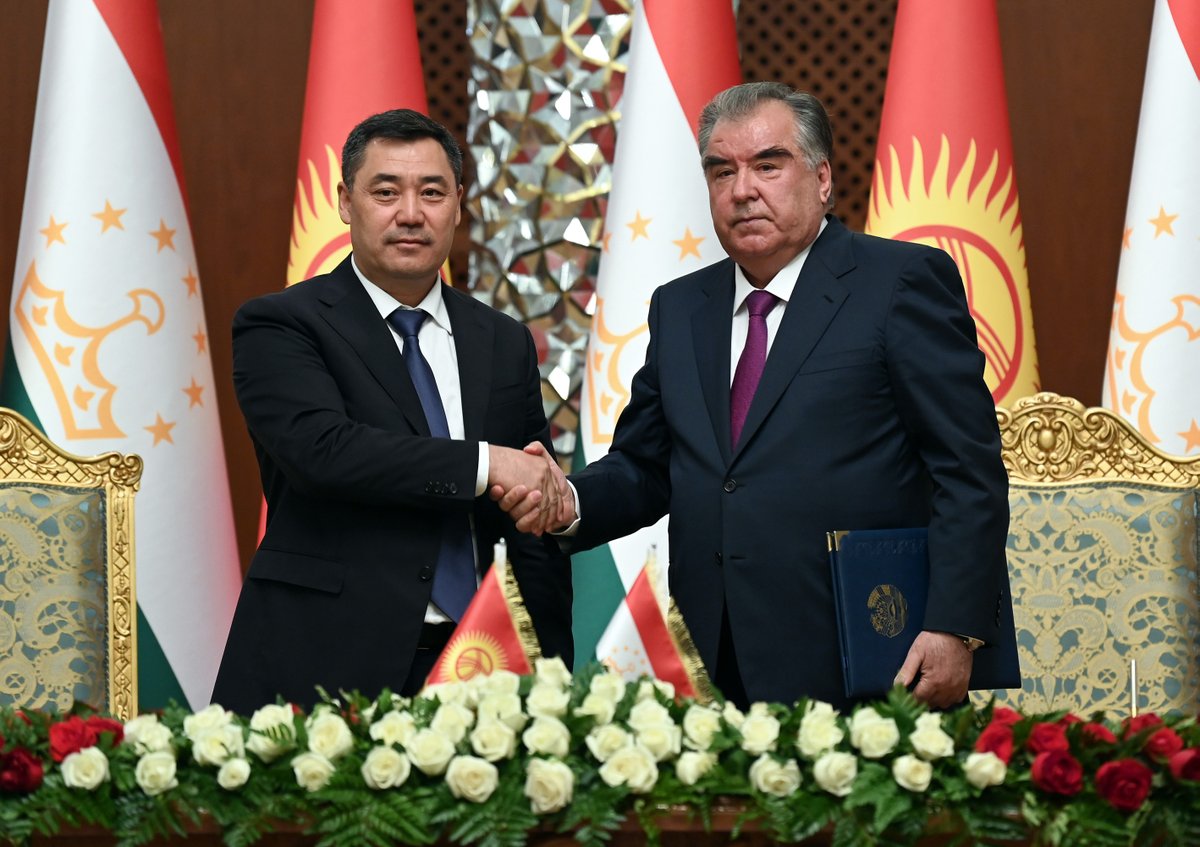 SultanDosaliev's tweet photo. Завершился официальный визит Президента Садыра Жапарова в Таджикистан https://t.co/gUKKk5Ht4v https://t.co/pdBVN0y2Uq