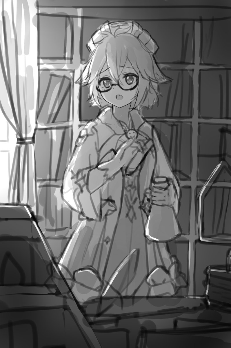 ラフ
原神のスクロースちゃん描いた 