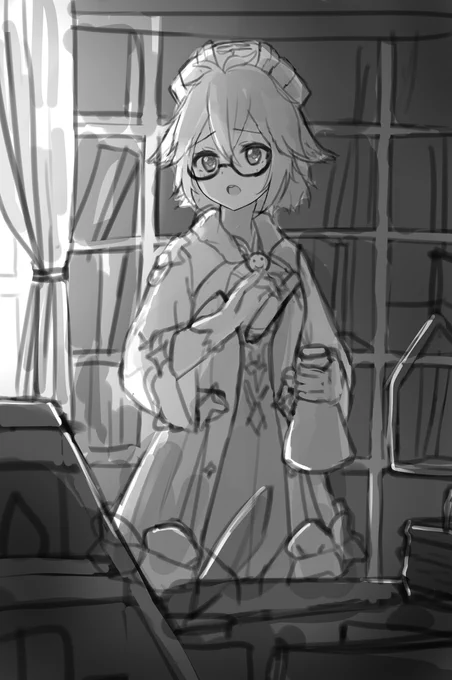 ラフ
原神のスクロースちゃん描いた 