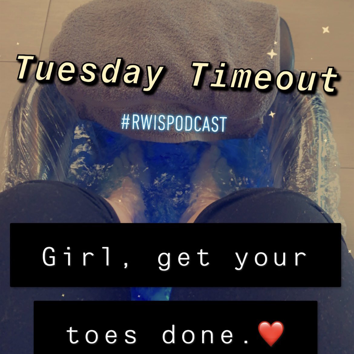 RWISpodcast's tweet photo. Today’s #TuesdayTimeout gets you ready to step into #hotgirlsummer Get that mani pedi! Put on a toe ring, flirt with your feet!
#reasonswhyimsingle #RWISpodcast #whyimsingle #feetselfie #manipeditime https://t.co/HXzsM8kFop