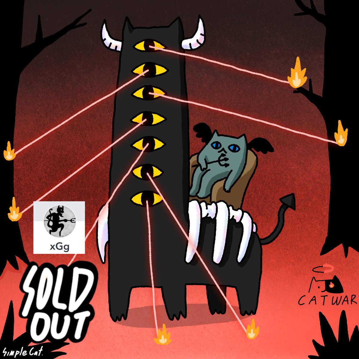 simplecatnft's tweet photo. Big surprise 🎉🎉🎉
Sold by @xGg thank you for supporting ❤️❤️❤️
#catwar #simplecat #demonteam #nft https://t.co/24SokXCB3h