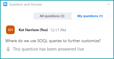 kat24681012's tweet image. I love #SOQL and I want to know everywhere I can use it in @DocuSign @LaurenDunne__c 

The tech is so powerful, it will knock your SOQLs off! 
#LANthePun