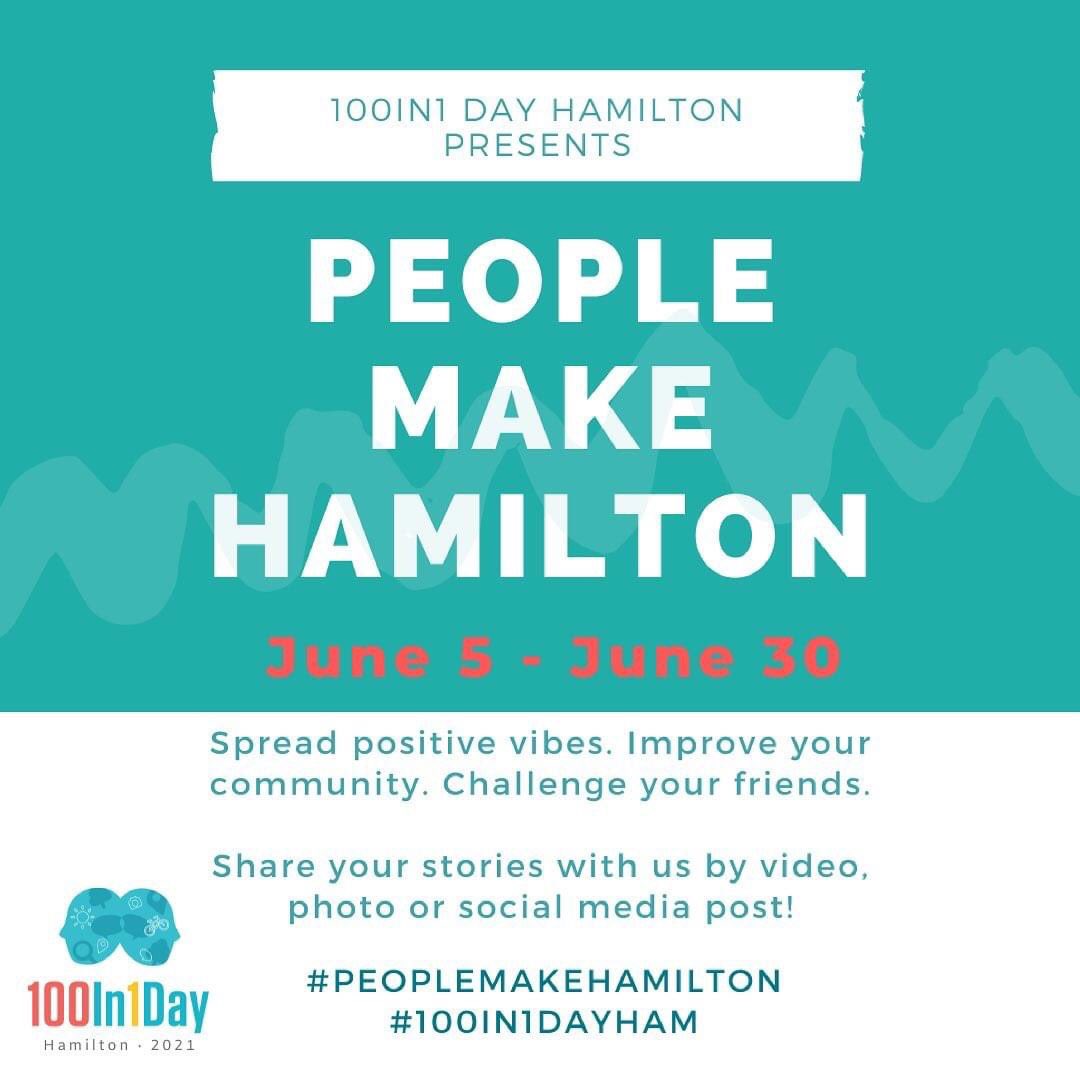 One more day left to share how #peoplemakehamilton for #100in1DayHam - we'd love to hear from you #hamont