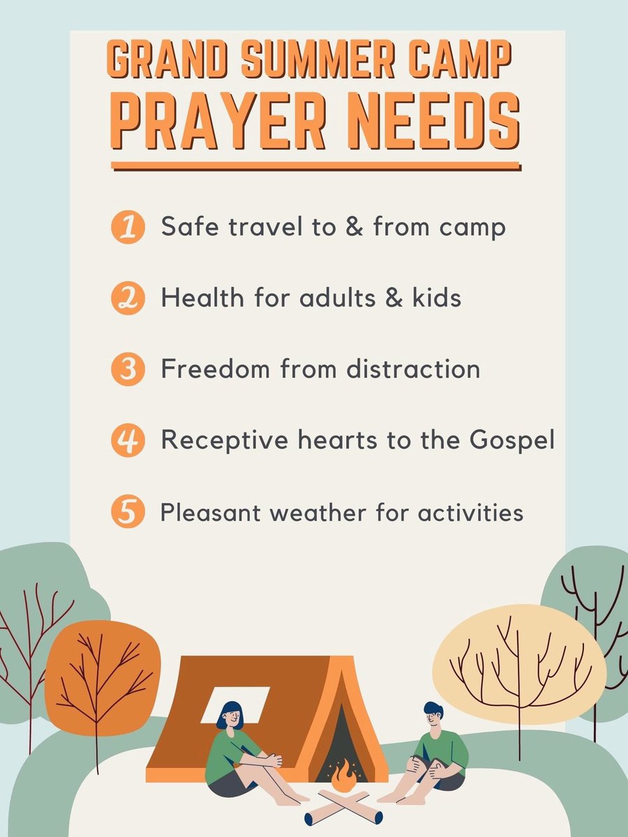 Join us in prayer for our kids &amp; students at camp this week!