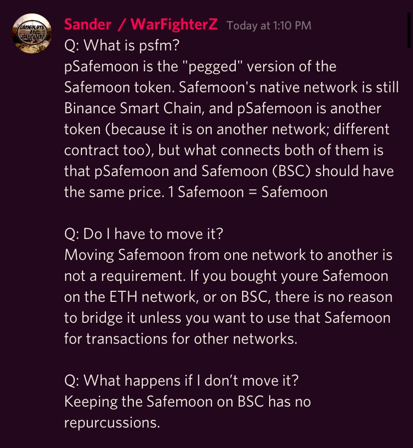FaboisMe's tweet image. What is #psfm ? 
pSafemoon is the “ pegged “ version of the #SAFEMOON token 
👀⬇️ - @safemoonsander