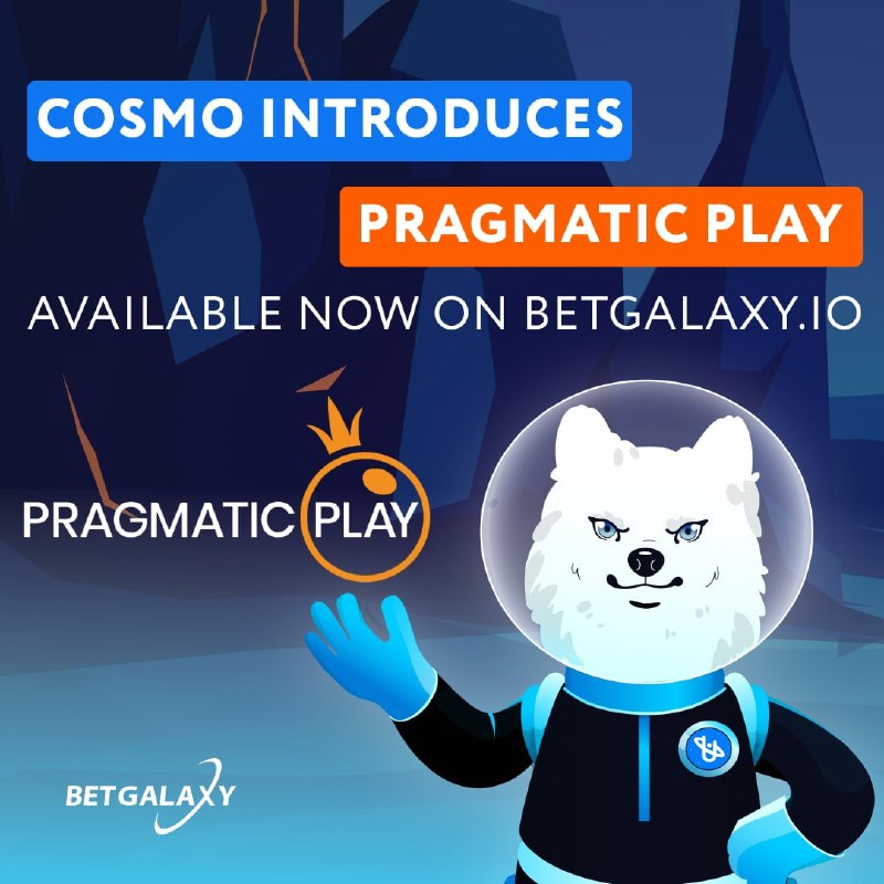 💥🎰💥🎰💥
Cosmo would like to introduce our newest slots provider PragmaticPlay

Pragmatic has added over 140 games to our robust slots library. 
These amazing games are NOW AVAILABLE on 🎰BetGalaxy.io 🚀

ℹ️t.me/BetGalaxyCasino

#UTO #BTC #ETH #BSC #XRP #xrparmy