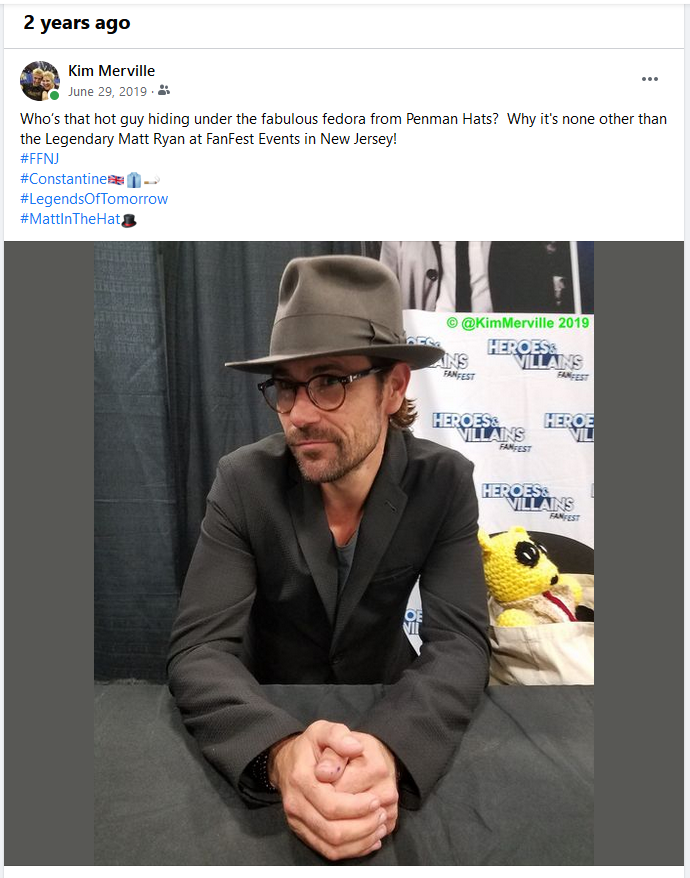 KimMerville's tweet photo. #TimehopTuesday
#FFNJ
#Constantine🇬🇧👔🚬
#LegendsOfTomorrow
#MattInTheHat🎩 https://t.co/9PSfrxxv3R