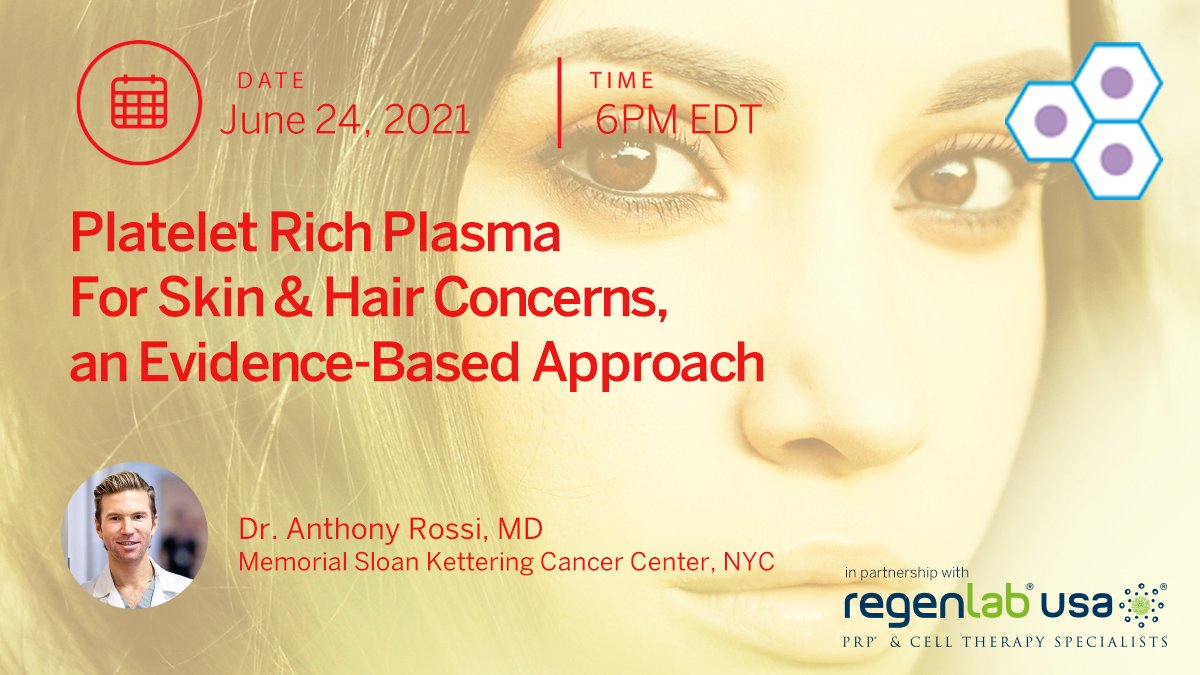 BioBridgeFDN's tweet image. Dr Anthony Rossi talks about clinical issues in  regards to the use of platelet rich plasma for skin and hair . #regenerativemedicine #prp Free registration at bit.ly/363KM5s