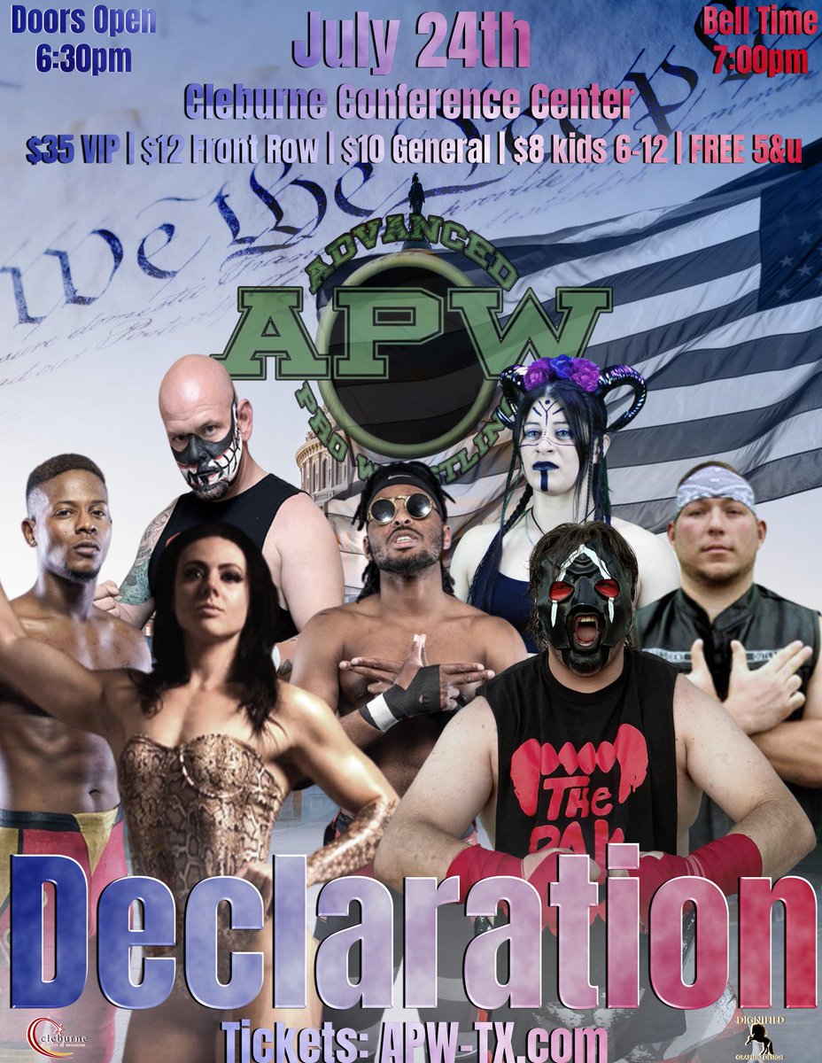 DamonSmith34's tweet photo. WHO walks away Advanced Pro Wrestling Women's Champion July 24th at "Declaration"? @witchy_o_o_  vs. @TheAvaWilde in an epic clash. ONLY way to see this epic battle live is to BE THERE. Tickets available now at https://t.co/TQXoPiulQ5 
#AmericanWitch #WildeAddiction #APW #APWTX https://t.co/rogWBxIXIj