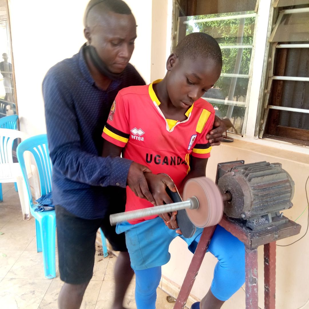 HALOFoundation's tweet photo. Our kids at the HALO Learning Center in Uganda have made some serious progress on their shoemaking project. They started the project by making a prototype out of paper and then moved on to cloth and leather. Scroll through to see the progression of their shoe project. https://t.co/rdpfAfv5iB