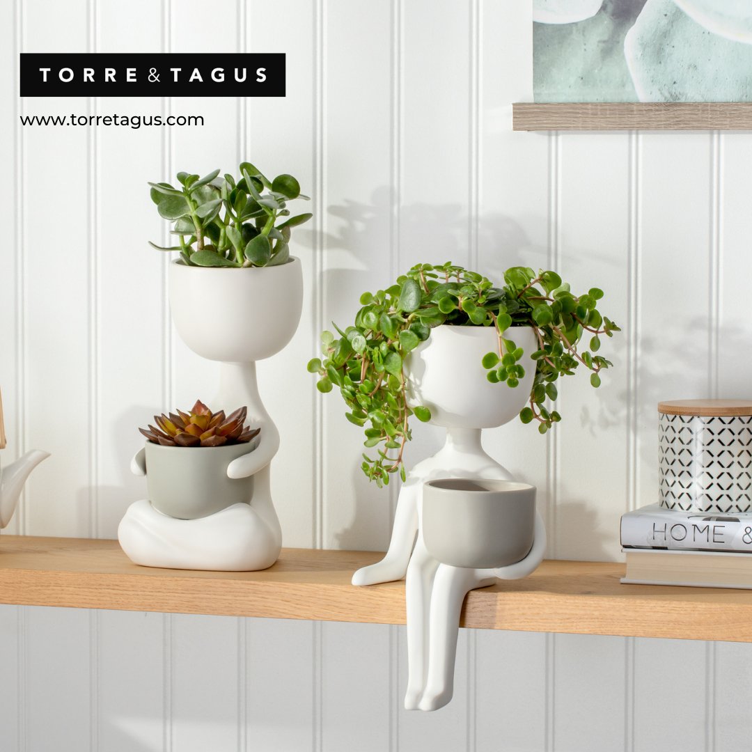 TorreAndTagus's tweet photo. How can you not love the Plant Pals! These charming planters both have 2 separate pots and are sure to add personality to any room. Simply drop in your favorite plants to make a whimsical impression. #torreandtagus #homedecor #plantpal #planters #decorator #interiordesign #design https://t.co/5obIsLWeyU