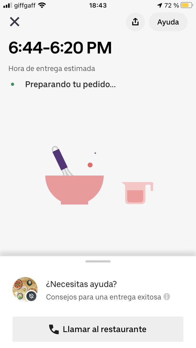 TheCamiiii's tweet photo. Thanks @ubereats_uk @UberUKsupport that’s very useful… not. https://t.co/iPXbxYp1gz