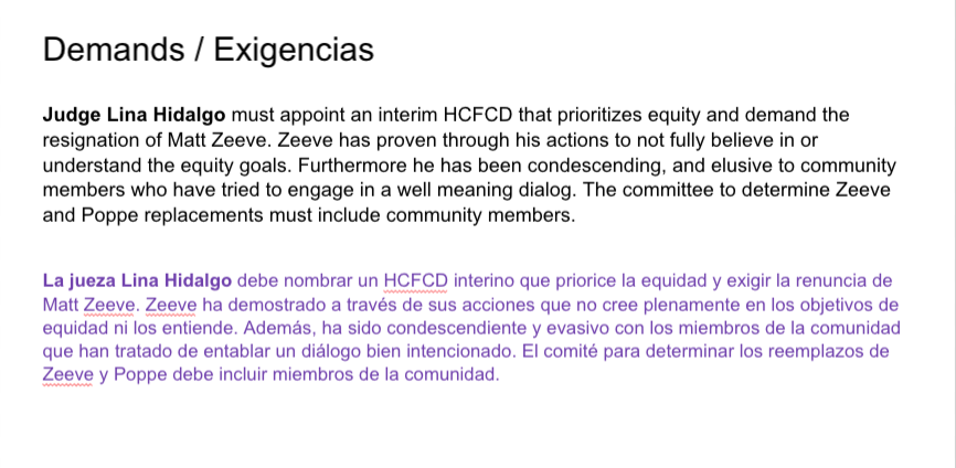 weststrecovery's tweet image. Here are the NAC demands that will deliver #floodequity and #Equitableprotection #goodgovernance #transparency.Its time for new leadership @hcfcd