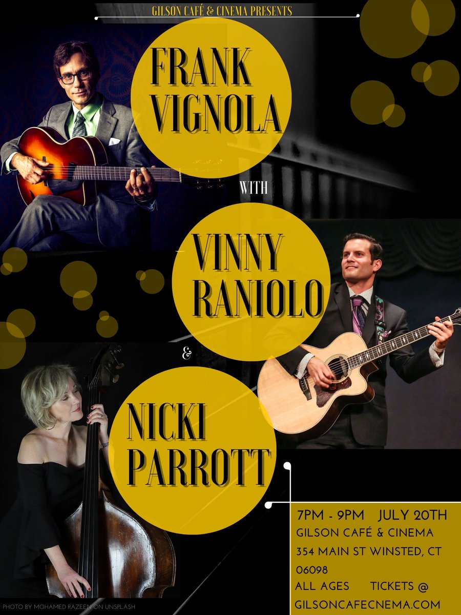 cafe_gilson's tweet photo. Fresh from our designer! Tickets at: https://t.co/6tYAJ8Gl7d

#Connecticut #ctmusic https://t.co/fJy5oy42Xe