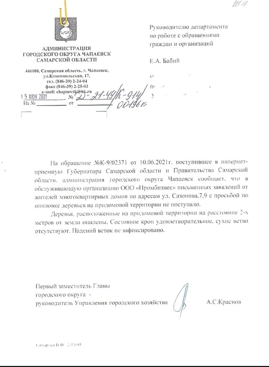 gost1714's tweet photo. Дмитрий Игоревич отреагируйте! . Ветки с деревьев падают на лавочку где старушки сидят, слава богу никто не пострадал!Чапаевск Сазонова 9. Рядом детская площадка! @D_Azaroff @SamMobilePriem @gzhi_samara @Genproc @EchoMskRu @vesti_news  @Pravitelstvo_RF @KremlinRussia @ https://t.co/bi0k7ANht1