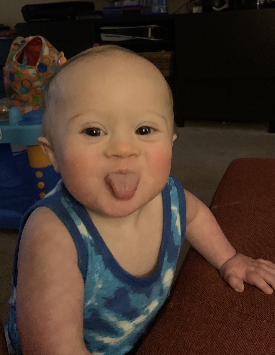 jessg3170's tweet photo. @bunsenbernerbmd I do not have tongue out pet pics… but I do have tongue out pics of my small human https://t.co/mU0ralXNKz