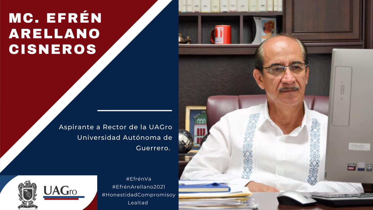 Valeriaa2875's tweet photo. Apoyemos el renovar y a mejorar la UAGro Universidad Autónoma de Guerrero y para hacer eso, está la mejor opción que es Efrén Arellano Cisneros. 🙌🙌

#EfrénVa #EfrenArellano2021 #HonestidadCompromisoyLealtad https://t.co/EGrsv1pb8L