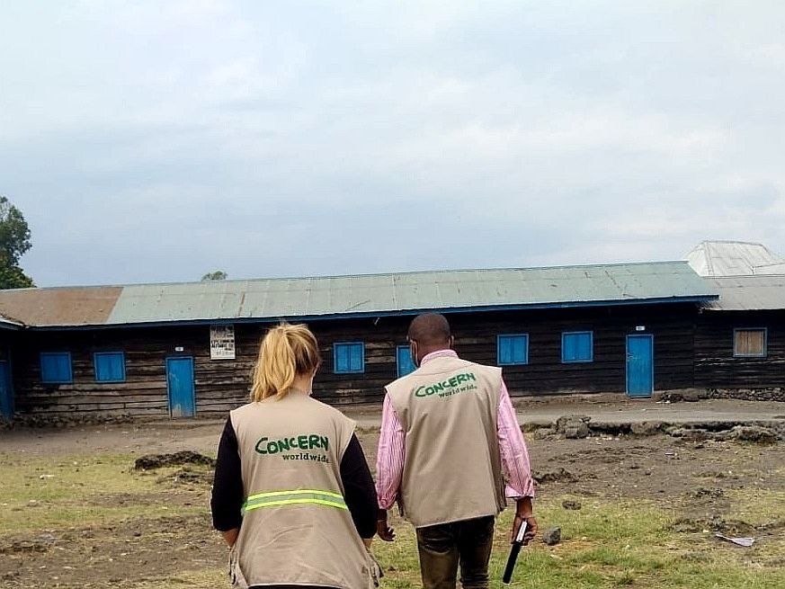 RussellWGates's tweet photo. After the eruption of the #Nyiragongo, Concern teams are on the ground in Munigi, Bujovu and Kibati, north of #Goma. With the support of @Irish_Aid @Concern is supporting with water and hygiene in schools that are hosting people affected by the disaster https://t.co/lOygONua2g