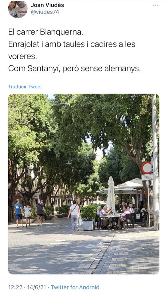 SeebergerS's tweet photo. @viudes74 @sergiorfarre @F_Armengol Crec que sa @FFIB_oficial hauria de iniciar una investigació a es @CE_Santanyi per mantenir a ses seves files un racista! S‘odi a tot lo que es de fora den @viudes74 es molt gros! #ViuIDeixaViure 😉 https://t.co/8uC73cH8kj