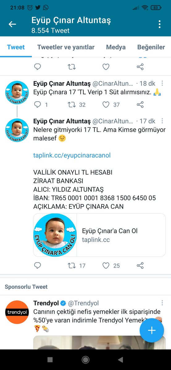 Selim99681793's tweet photo. @celilnalcakan @EmniyetGM Bı çocuğun da ilacına kavuşması için 25 günü var abi lütfen görmezden gelmeyin sizin gibi insanlar paylaşırsa daha çok kişi görecek https://t.co/MeoocsaMpQ