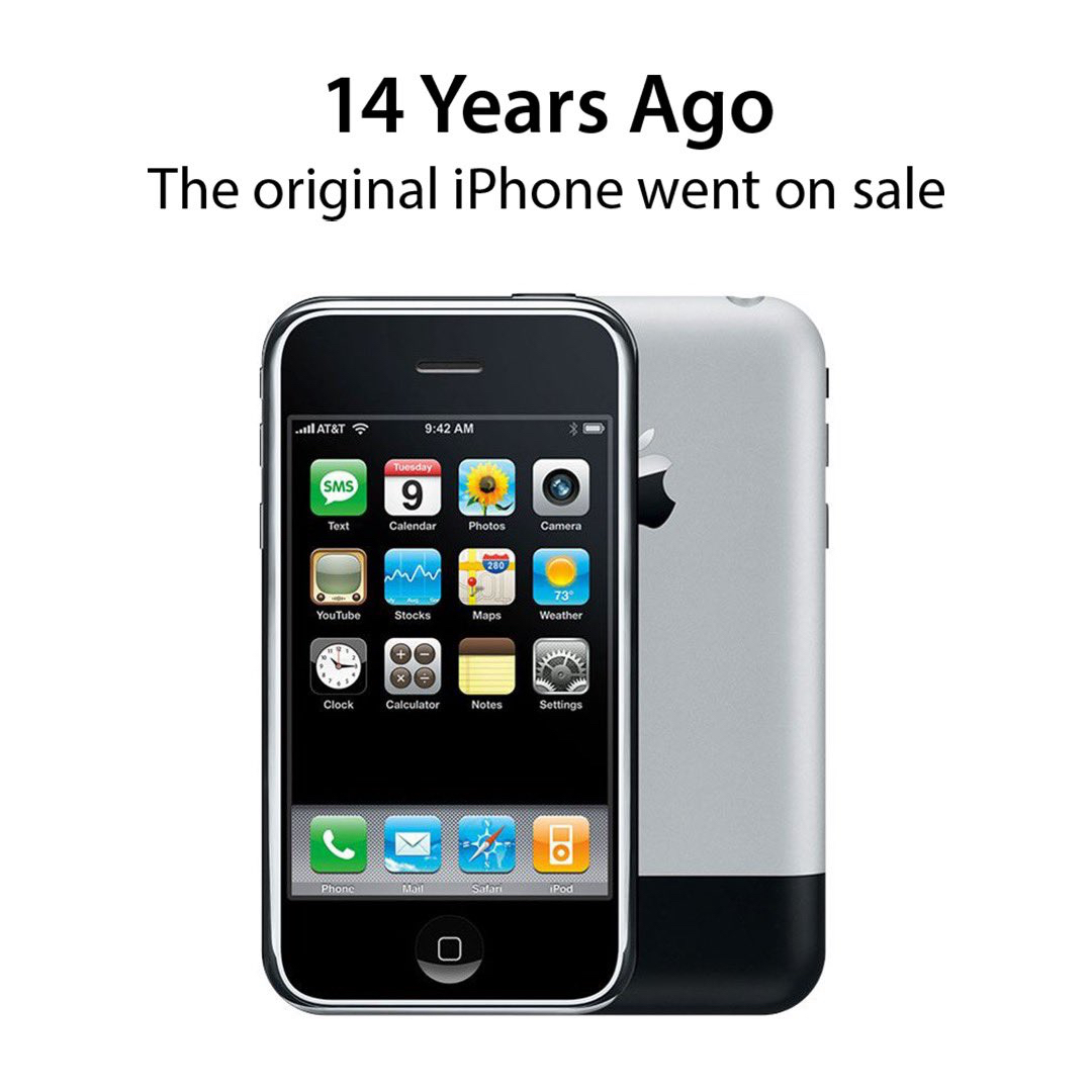 podcastingconAL's tweet photo. ✔️ Hoy hace exactamente 14 años, #Apple lanzó el #iPhone original.

#iPhoneOriginal #iPhone2007 #tecnocodeplus https://t.co/mH9PTAAQzU