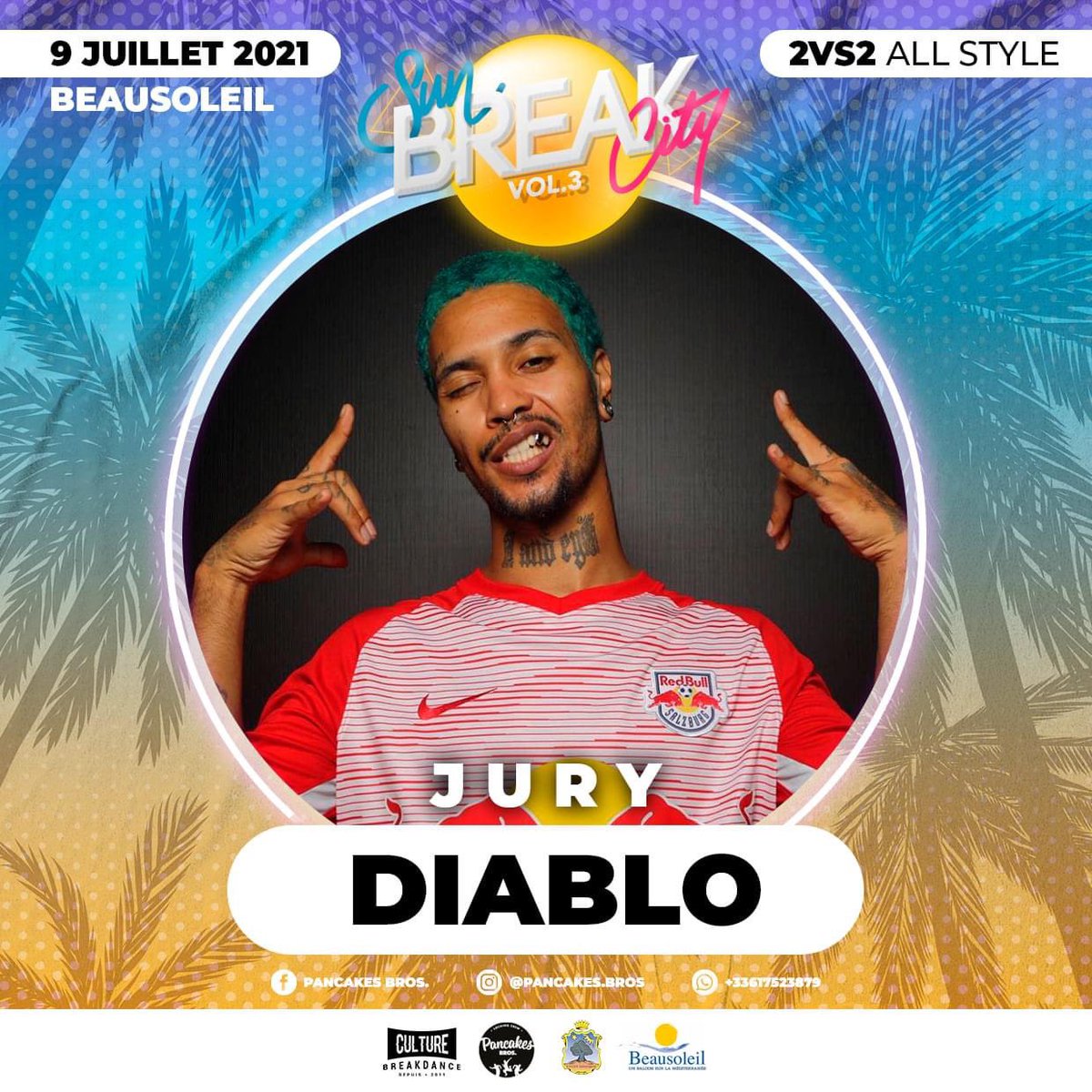 AlexandraBoidi's tweet photo. SunBreakCity VOL.3 ! 
Édition encore plus belle, plus puissante, plus passionnante et un jury de danseurs internationaux.
À ne pas manquer ‼️
Véritable show le 9/07 à 20h sur la place de la libération à Beausoleil
#villedebeausoleil
#pancakesbros
#ccas
#centresocialEvent https://t.co/dbOeIwSCJ8